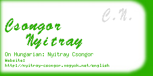 csongor nyitray business card